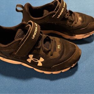 Under Armour Kids Black and White Sneakers
